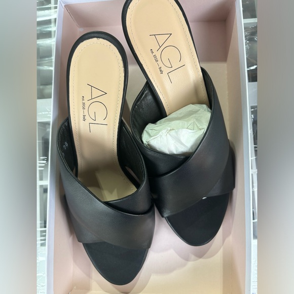 AGL
crossover-strap leather mules - Picture 4 of 7